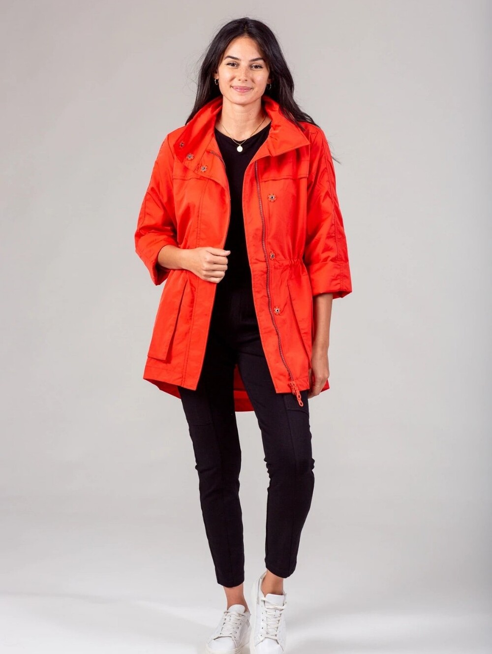 ANORAK Bright Orange Utility Anorak Jacket